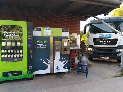 Vending machines at the Kaemena farm